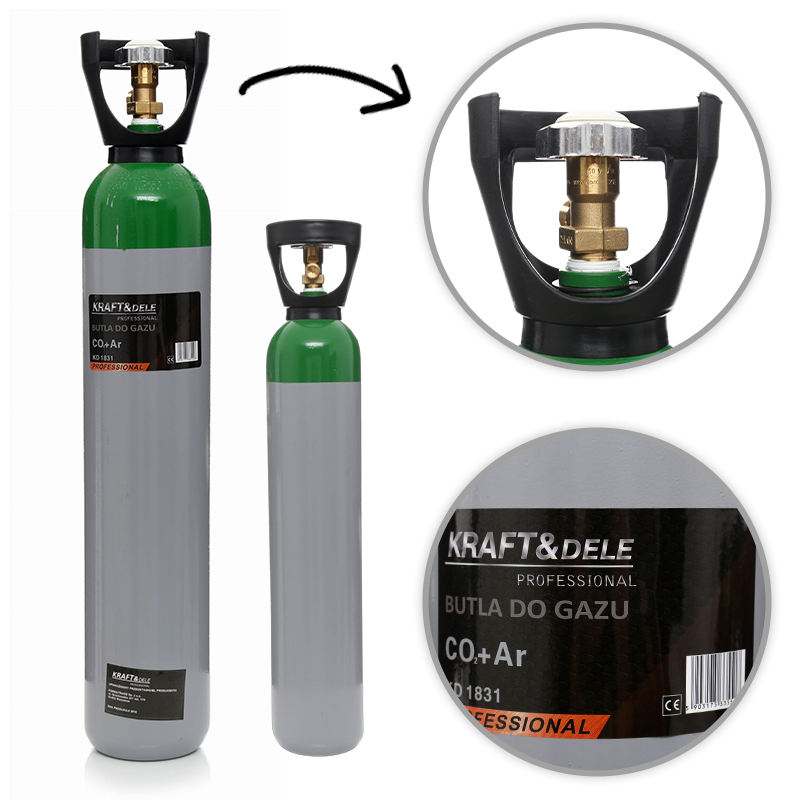 AR/CO₂ plinska boca 8L – PRAZNA