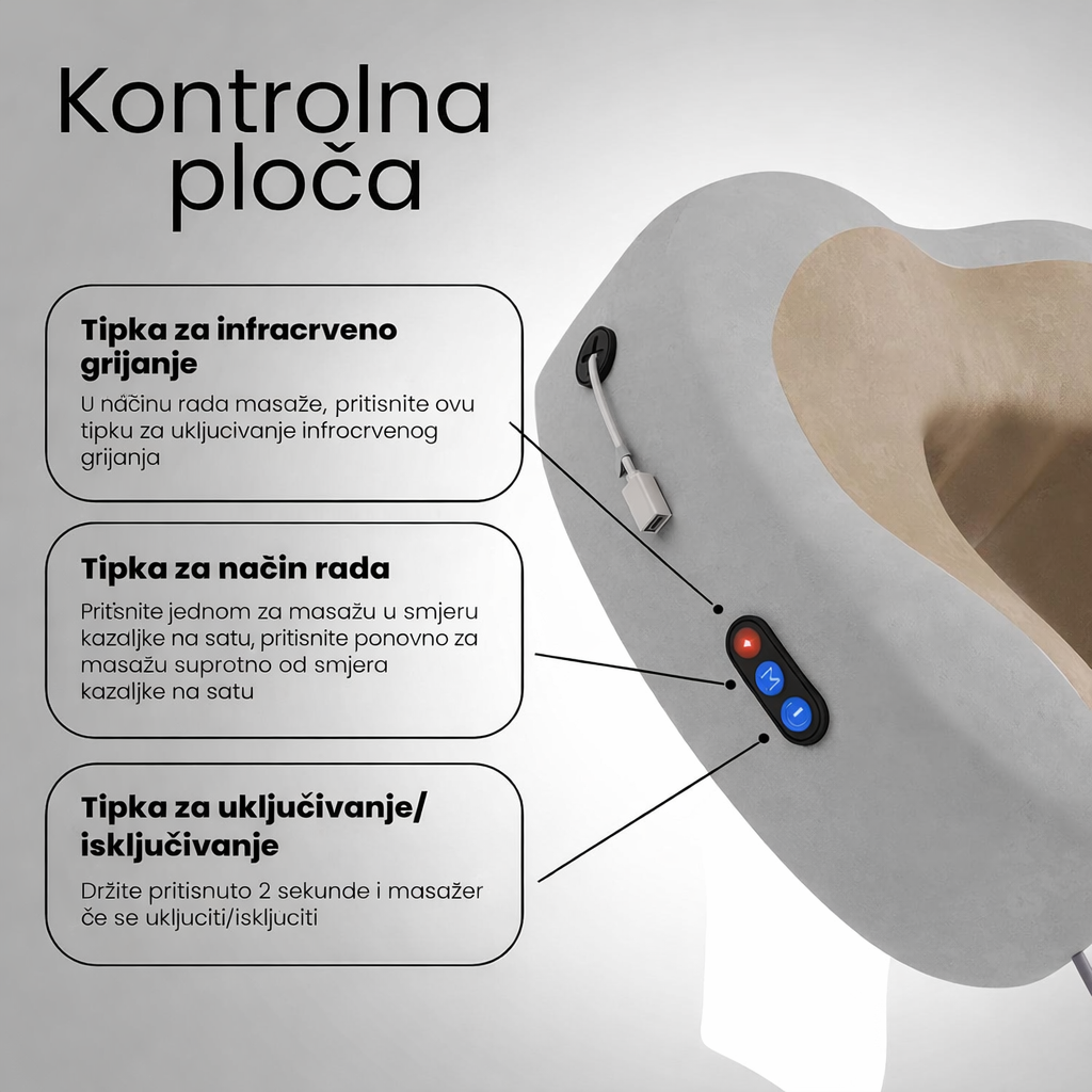 Vratni masažni jastuk