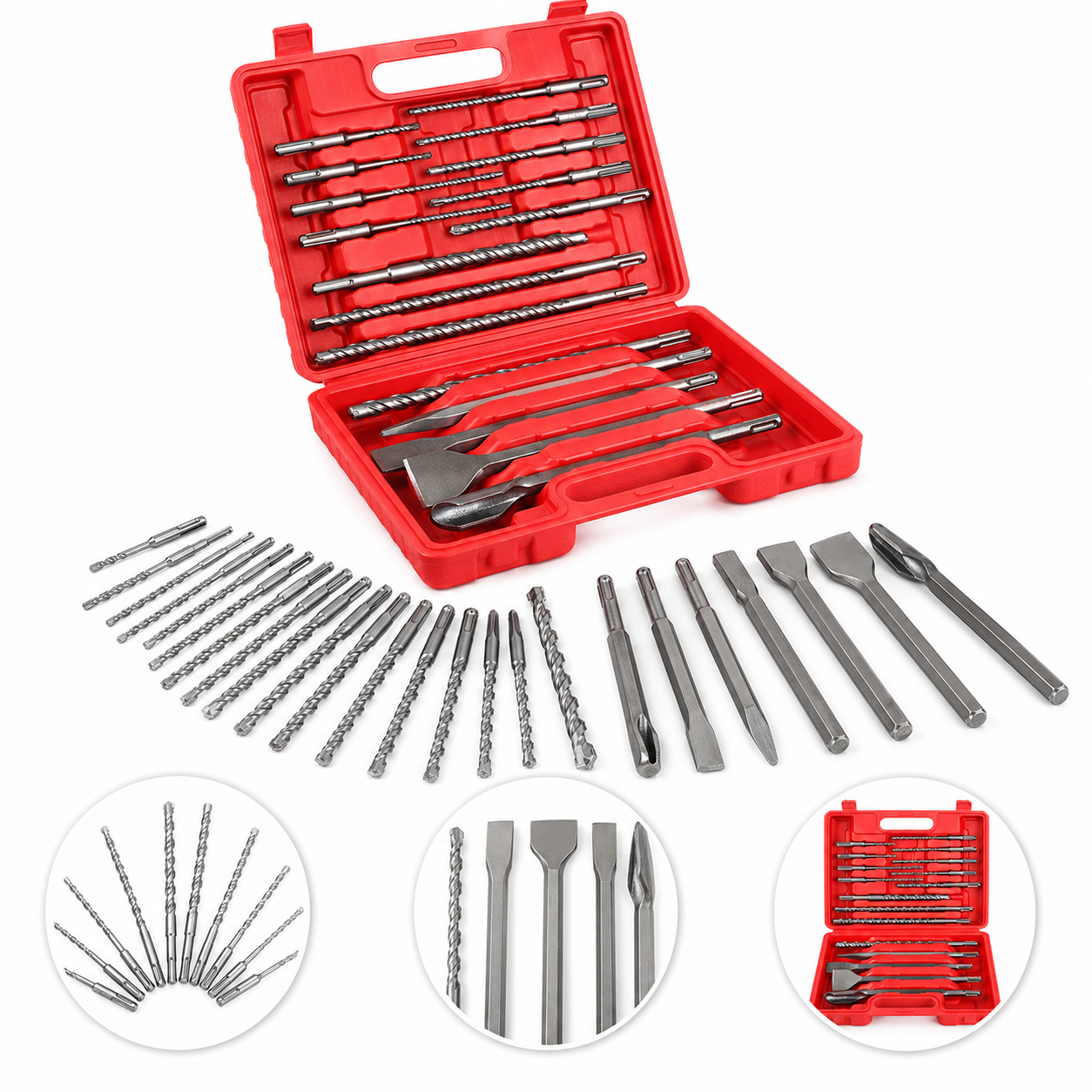 Set svrdla i dlijeta 17-dijelni SDS-KD10068