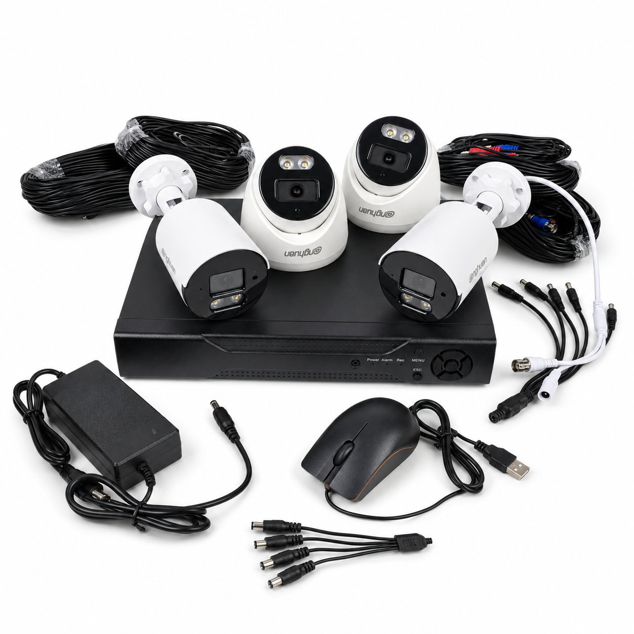 Žičani videonadzorni sustav G501 4K (4 kamere + DVR)