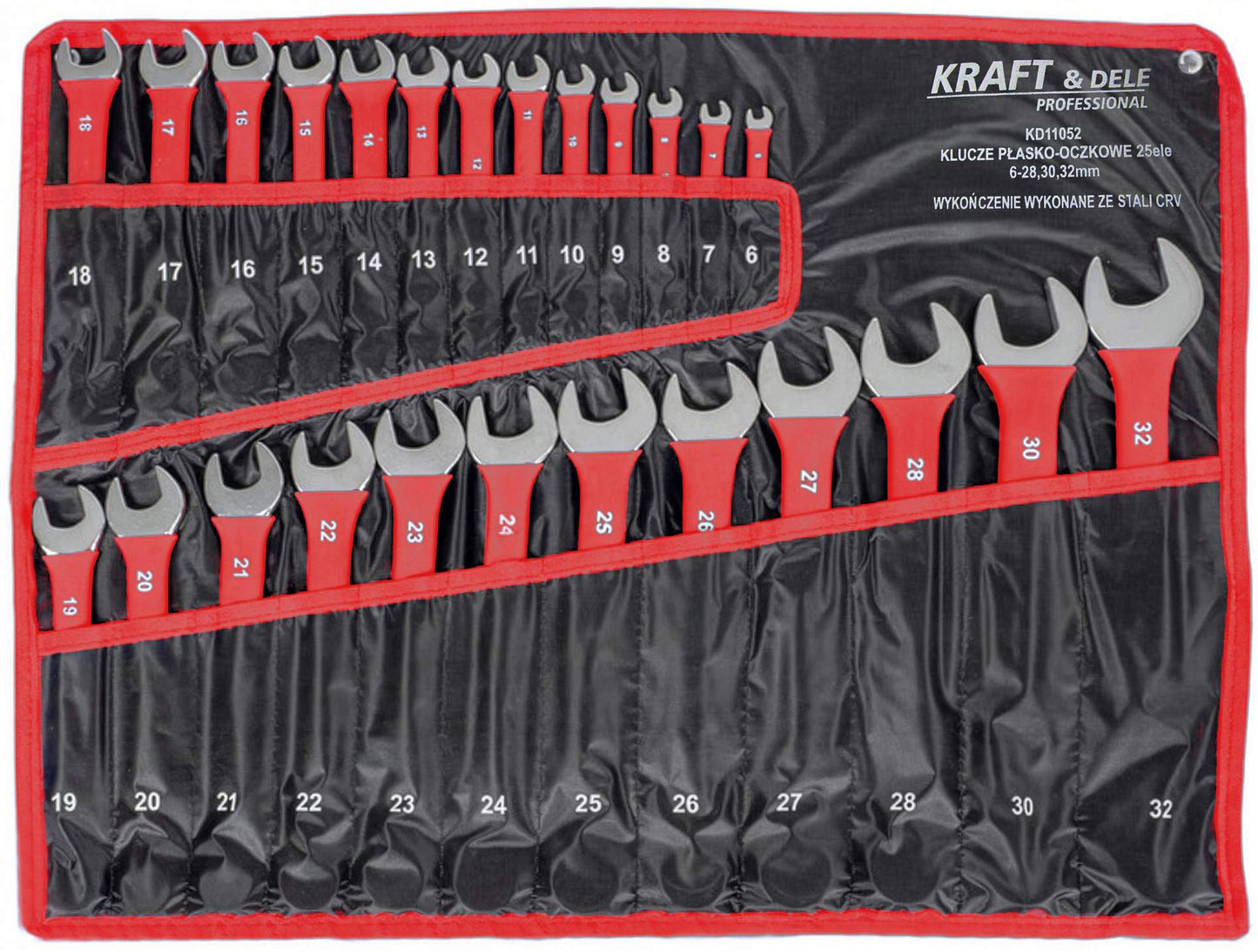 Gumeni set viljuškasto - okastih ključeva 6-32 mm