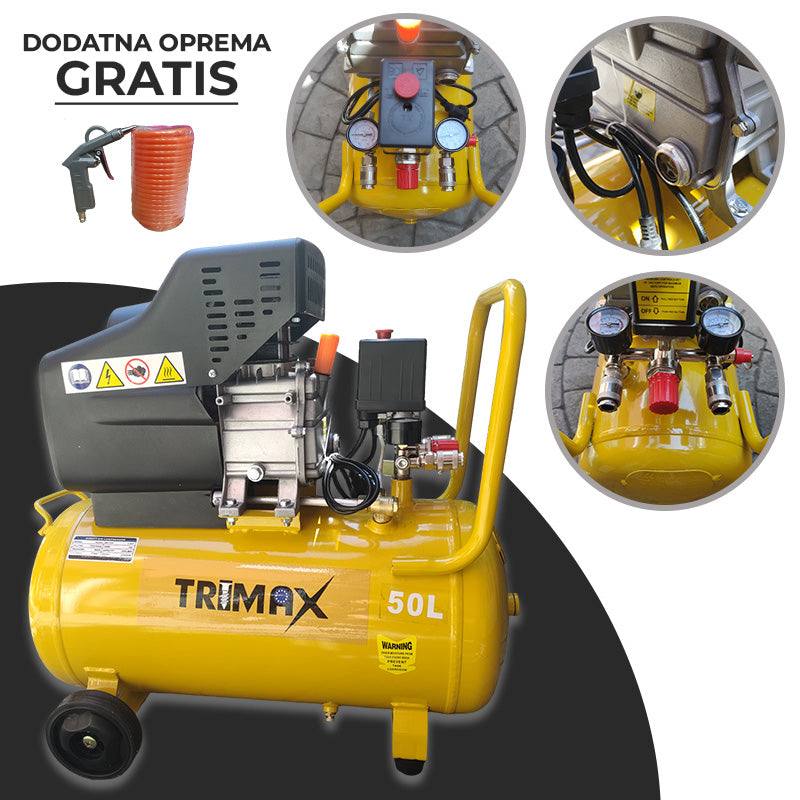 Trimax Kompresor 50L-8 bar -250L/min