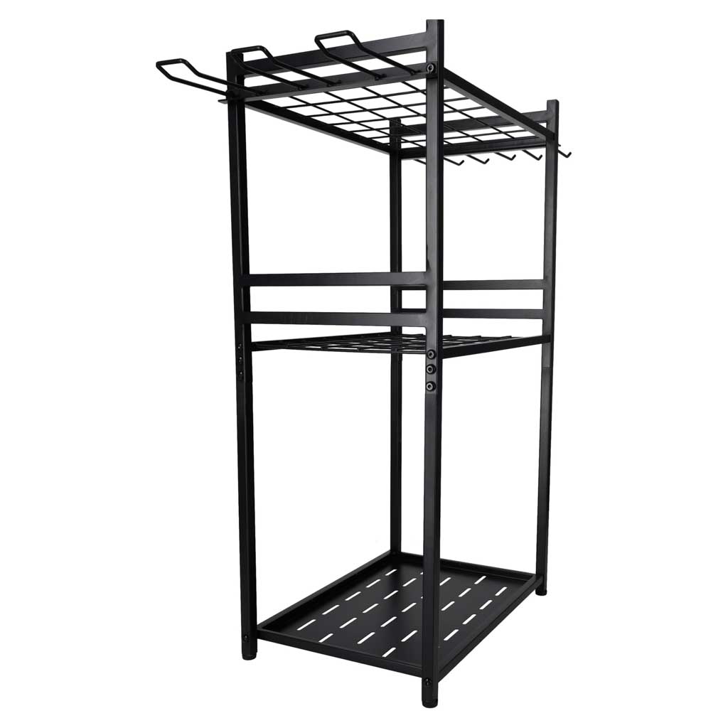 Stalak Za Vrtni Alat 81 x 43 x 30 cm Crni