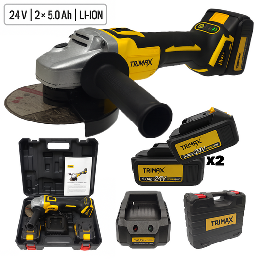 Trimax Kutna aku brusilica 24v x 2- 5.0 AH 010