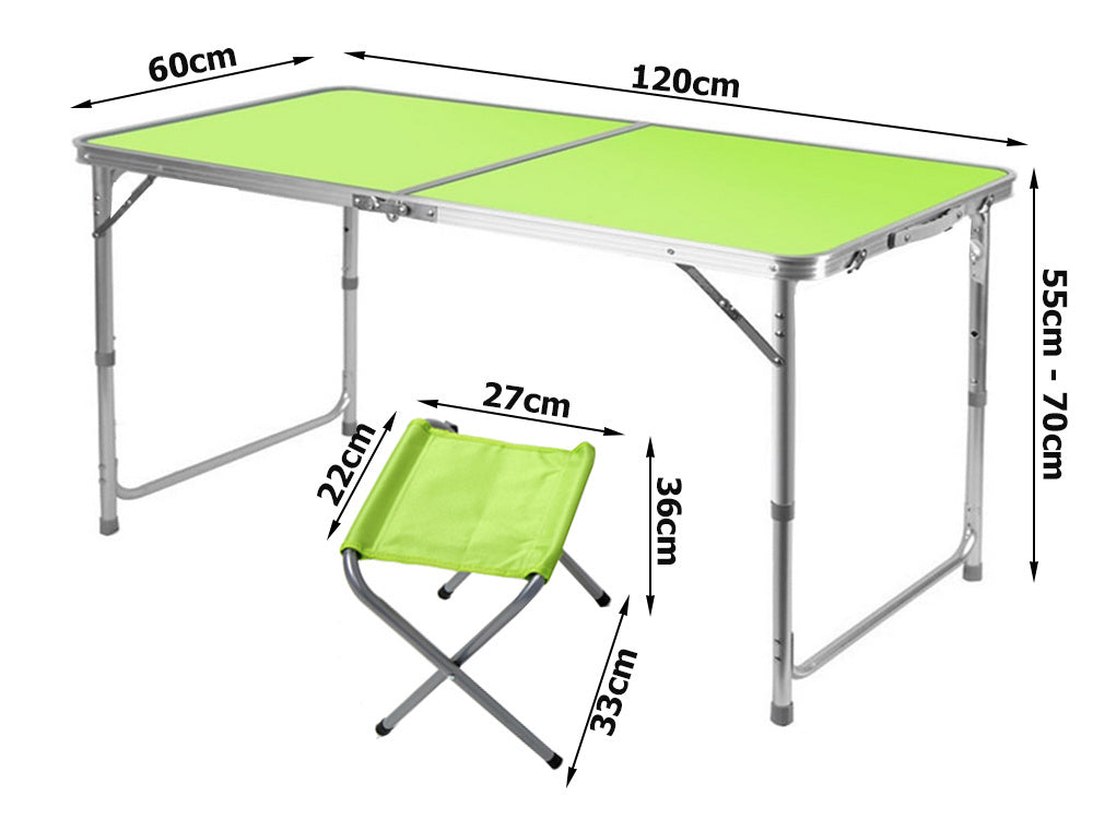 Sklopivi Stol | 60x70x120 cm + 4 stolice