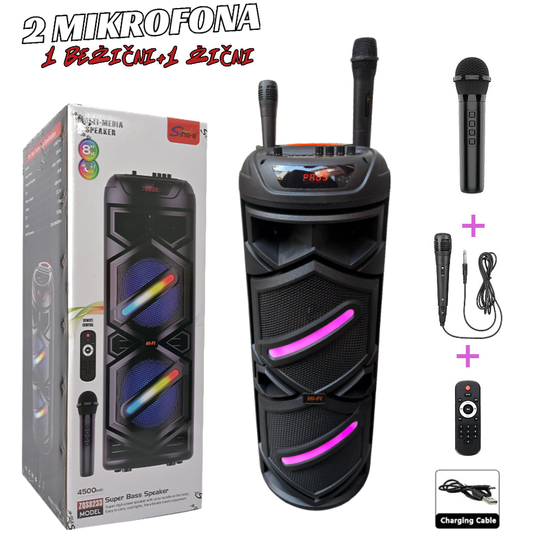 Ambijentalni LED zvučnik | RX-8240-80 CM + 2 mikrofona