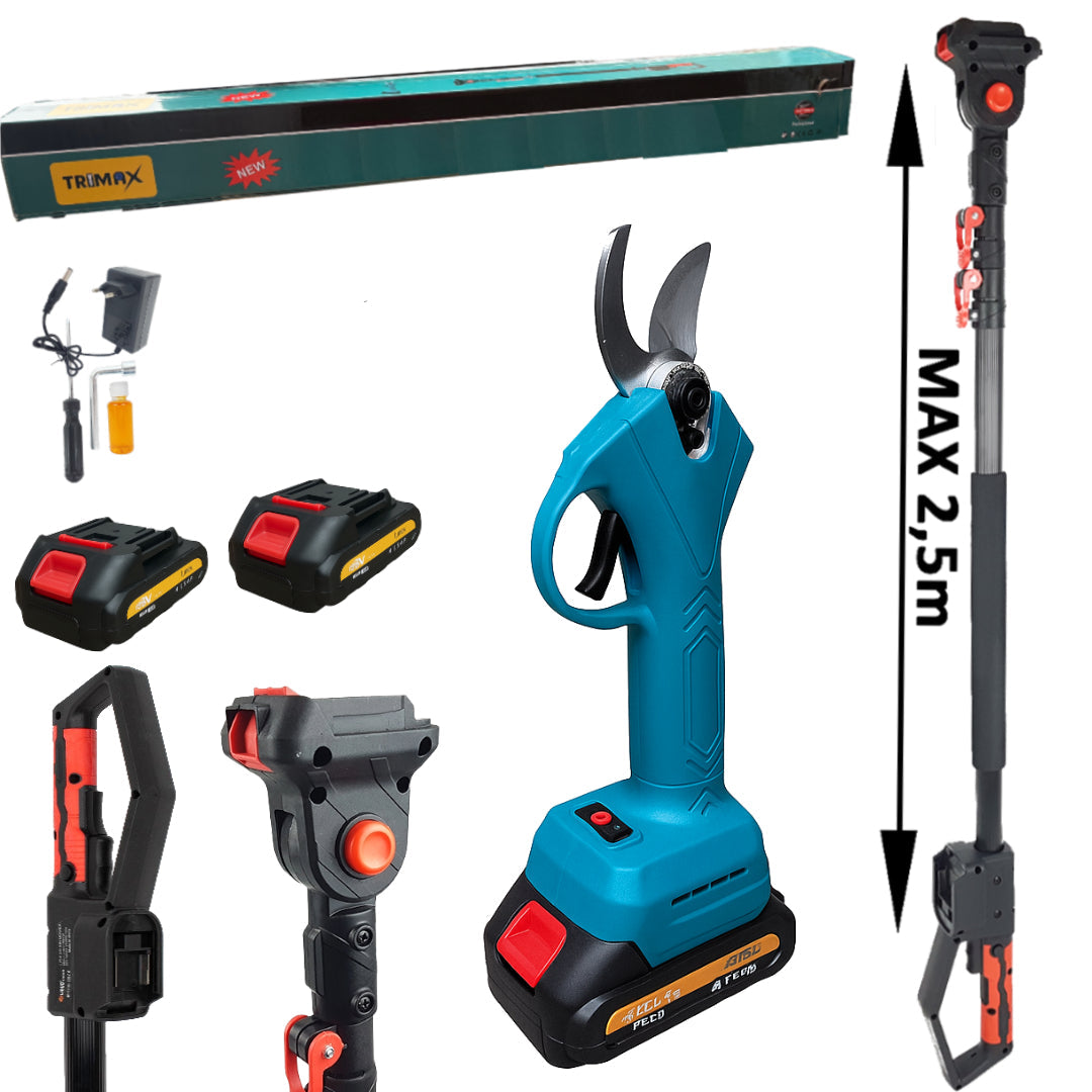 Trimax aku škare za rezidbu,obrezivanje 24v +Teleskop TR-035
